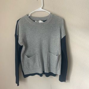Patch pocket pullover sweater
